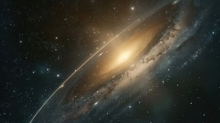 Fototapeta premium Spiral Galaxy in Deep Space