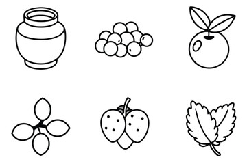 huckleberry line art in vibrant color sketch design