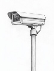 Security camera drawing