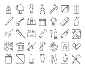 Creative Equipment Line Icons