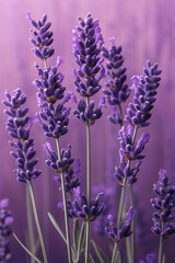 Naklejka premium Hyper-realistic lavender isolated on white background