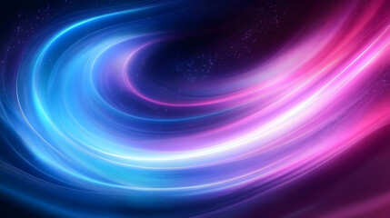 Captivating abstract background of blue and purple light swirls, ideal for technology or energy themed projects