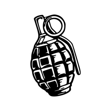 recommend clip art: weapon grenade vector design
