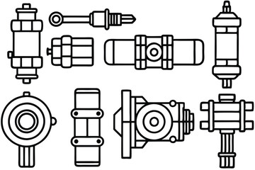 hydraulic line art innovative designs for engineering