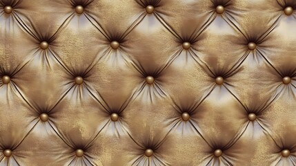 Fototapeta premium Luxury Gold Leather Upholstery Texture Background