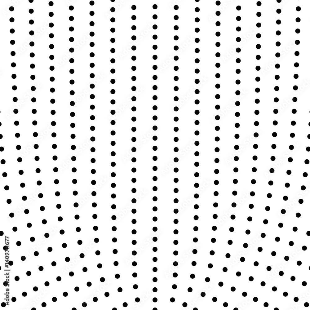 Poster geometrical halftone circle pattern background design - abstract black and white vector illustration