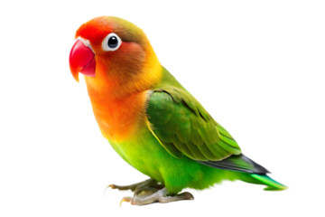 Lovebird bird isolated on white background PNG