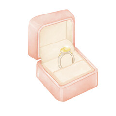 wedding rings in a box