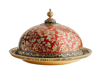 Exquisite decorative food cover elegant dining table still life luxurious atmosphere culinary on transparent background