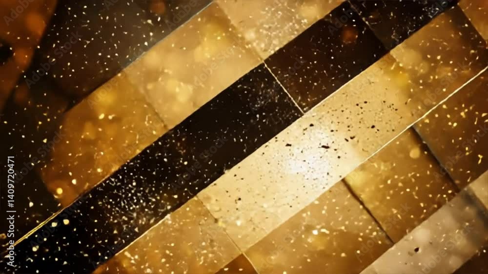 Poster a shimmering abstract background with golden hues, ideal for creative projects and visual effects.
