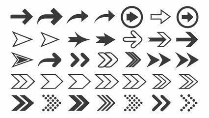 Dynamic Arrow Design Collection, Diverse Vectors for Navigation, Graphics, and Modern UI