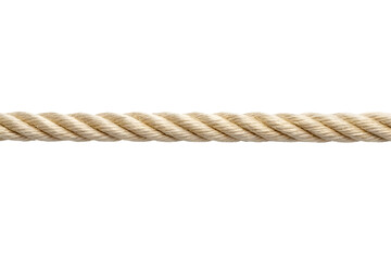 Durable Tan Rope Made of Natural Sisal or Hemp Fibers.