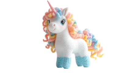 Unicorn Sculpture: A magical and whimsical unicorn sculpture stands gracefully. This handcrafted creation captures the essence of fantasy, perfect for adding a touch of enchantment to any setting.