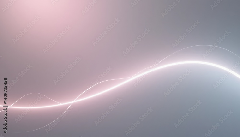 Aufkleber dynamic light waves movement abstract background digital art soft color gradients futuristic design 