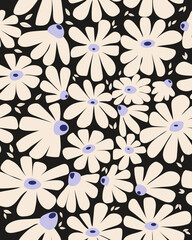 Floral print spring summer flowers.Seamless flowers pattern.Abstract flowers background.style for banners,wallpapers,posters,websites,covers,wrapping paper,card online stores.Vector illustration desig