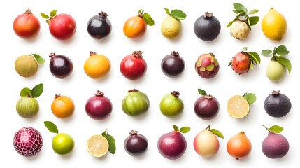 Colorful Exotic Fruits Flatlay. (4)