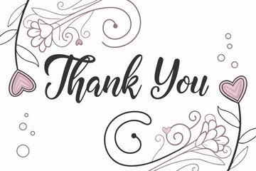 thank you vector illustration