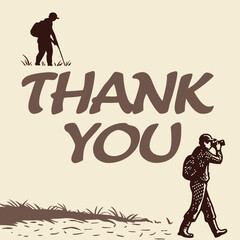 thank you vector illustration