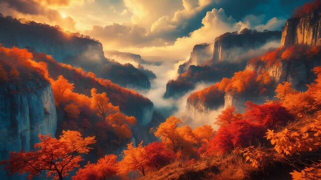 Gorge in Autumn