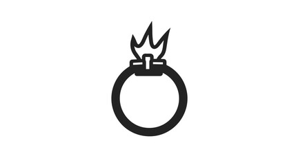 Fire ring symbolizing passion, creativity, and adventure in branding and design