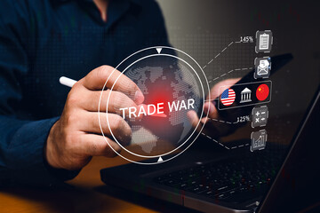Analyzing trade war impacts on global economy business environment digital interaction strategic viewpoint