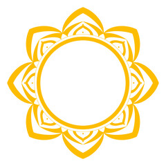 Mandala Flower Frame - Diwali, Indian Festival