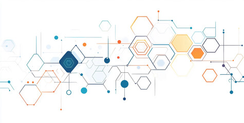 Obraz premium Hexagons, Medical, technology or science design