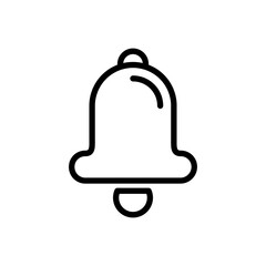 A bell icon with a white background. The bell is a symbol of alertness and attention. The white background emphasizes the simplicity and clarity of the design
