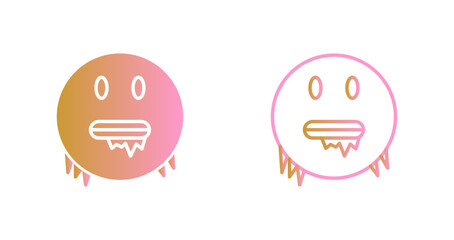 Obraz premium Cold Face Icon Design