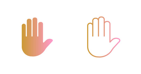 Raising Hands Icon Design