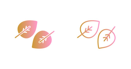 Fallen Leaf Icon Design