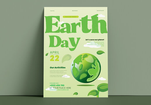 Earth Day Flyer Template Event Promotion Design