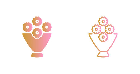Flower Bouquet Icon Design
