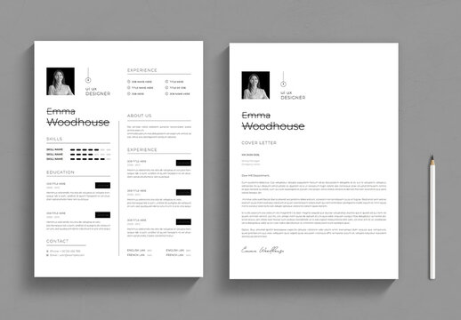 Resume CV Template  Clean and Professional Layout