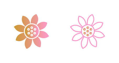 Sunflower Symbol Icon Design