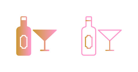 Wine Vine Icon Design