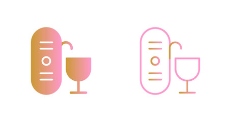 Fototapeta premium Wine Aerator Icon Design