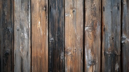Rustic Wooden Planks with Natural Variation and Texture Elements