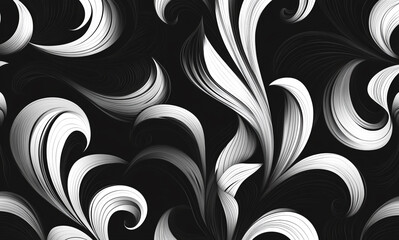 Fototapeta premium seamless pattern with black and white abstract background