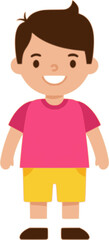 Fototapeta premium boy colorful flat icon vector on white background 