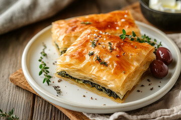 Spanakopita &ndash; Traditional Greek Spinach and Feta Phyllo Pastry