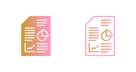 Business Report Icon Design