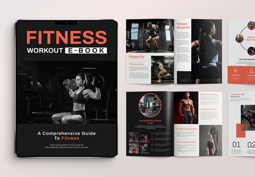 Fitness Workout Ebook Template Layout