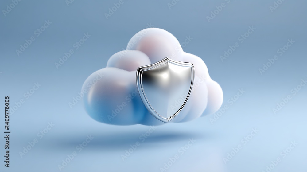 Poster secure your data with cloud protection and shield