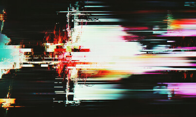Fototapeta premium Abstract glitch background noise static