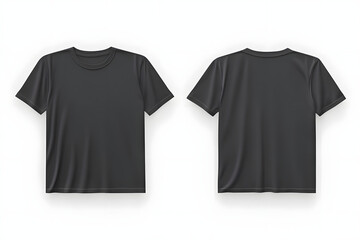 Two dark gray t shirts product shot