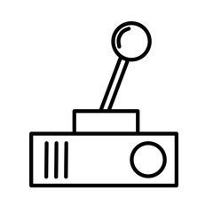 An illustration of a button joystick, designed in a modern style. This image is perfect for gaming, technology, and interactive design projects. Ideal for use in websites, apps, posters. 