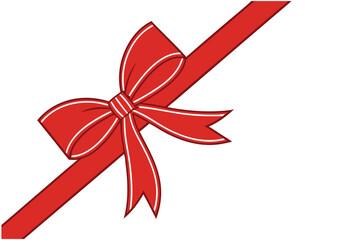 Elegant Gift Certificate with Red Bow  Multipurpose Voucher Design.