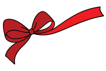 Elegant Gift Certificate with Red Bow  Multipurpose Voucher Design.