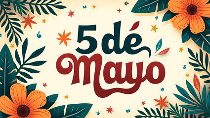 Obraz premium Engaging 5 de Mayo Social Media Campaign: Modern Digital Art, Creative Typography & Dynamic Cultural Graphics for Boosting Online Engagement & Brand Reach